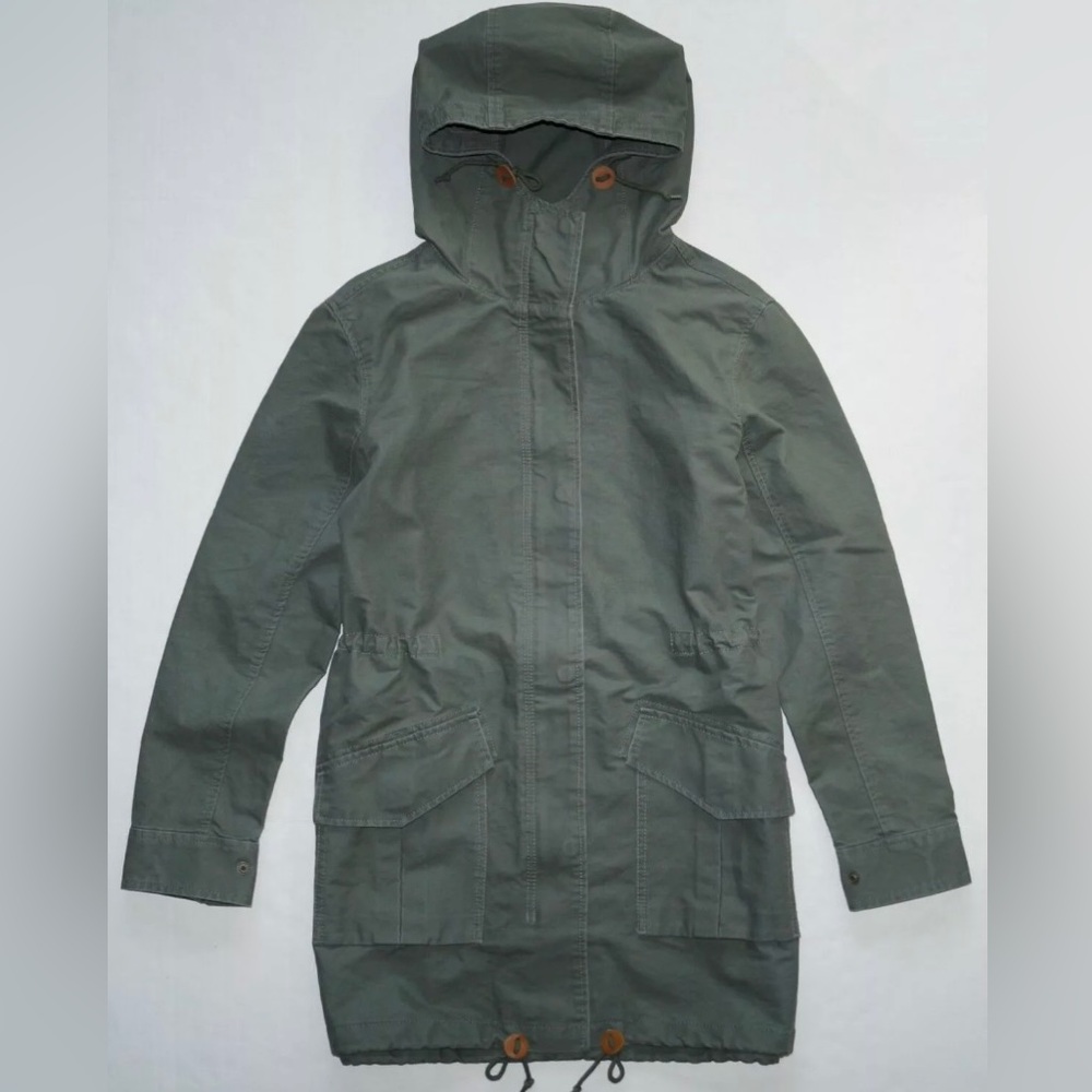 New Abercrombie and Fitch Women's Cotton Long Parka Jacket Size Small
